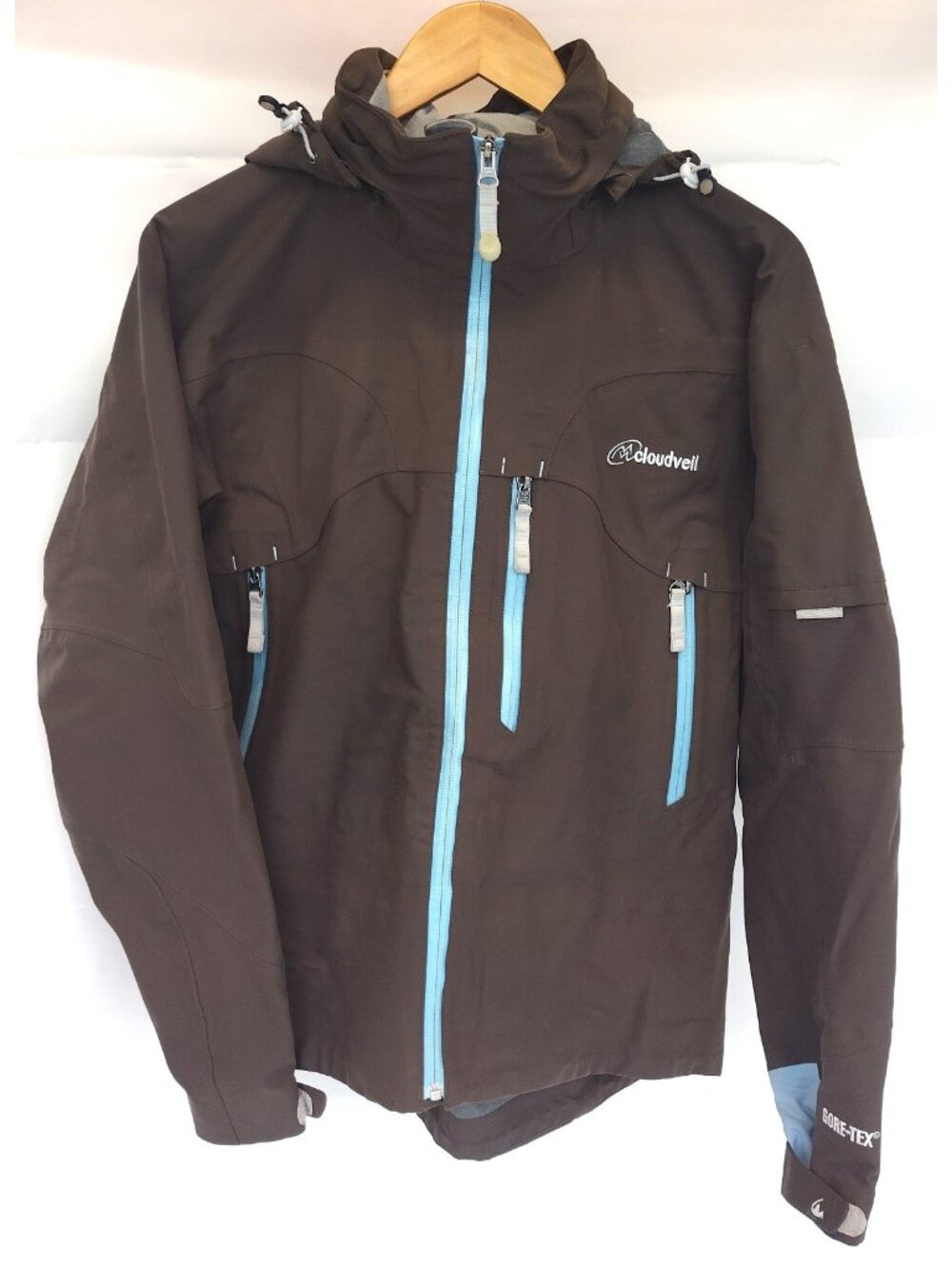 Cloudveil Gore-Tex Ski Jacket Brown Blue RN 101109 Women's Medium